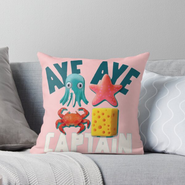 Item preview, Aye Aye Captain - Cute Underwater Sea Squad Octopus Starfish Crab Sponge designed and sold by GenZFashion000.
