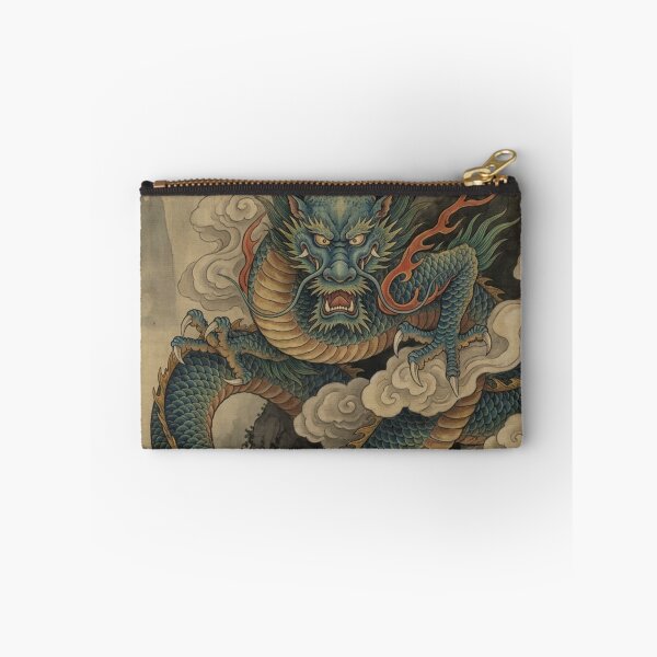 Item preview, Majestic Celestial Dragons in Traditional Chinese Ink Wash Style Art designed and sold by OddlySticky.