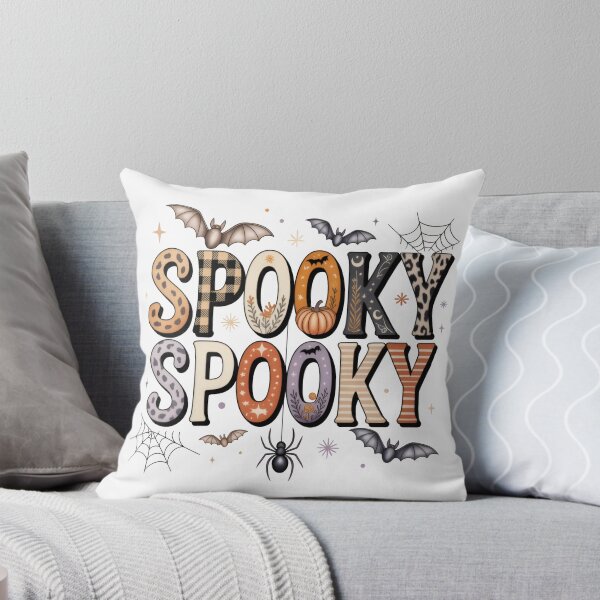 Item preview, Spooky Spooky Halloween Typography Cute Ghost Pumpkin Bat Coquette Gift designed and sold by Zizo-DR44.