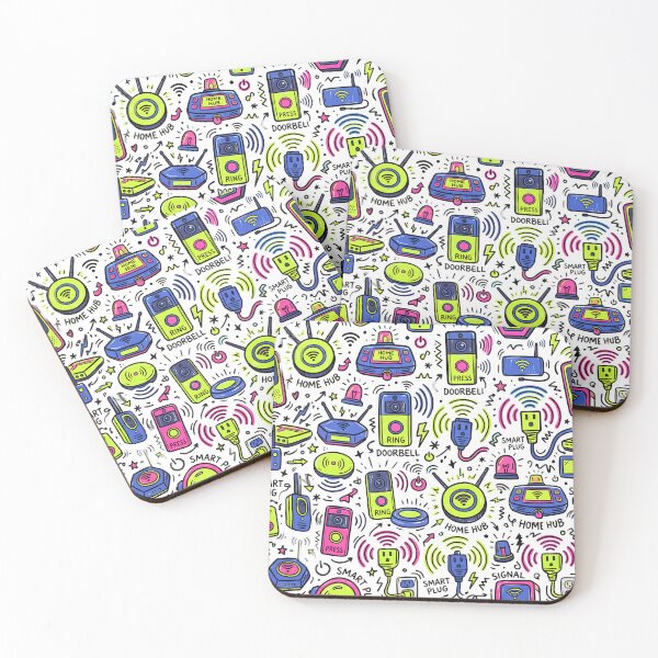 Item preview, Smart Home Gadgets Tech Seamless Pattern Retro Tech designed and sold by SplashTastic.