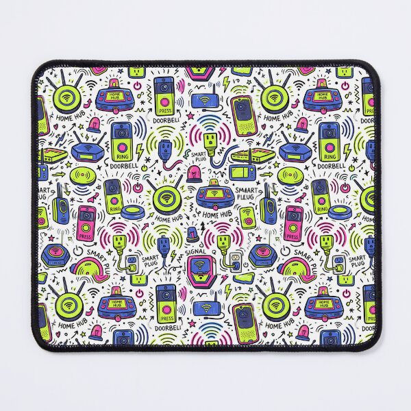Item preview, Smart Home Gadgets Tech Seamless Pattern Retro Tech designed and sold by SplashTastic.
