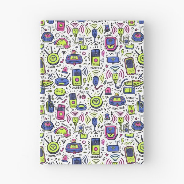 Item preview, Smart Home Gadgets Tech Seamless Pattern Retro Tech designed and sold by SplashTastic.
