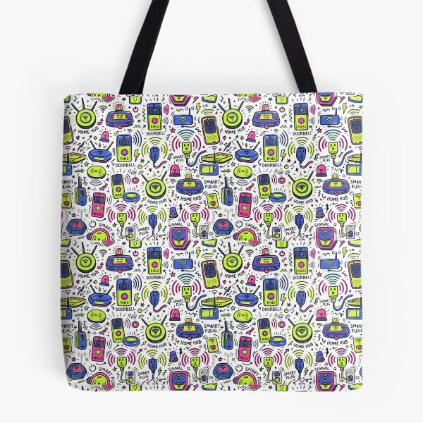 Item preview, Smart Home Gadgets Tech Seamless Pattern Retro Tech designed and sold by SplashTastic.