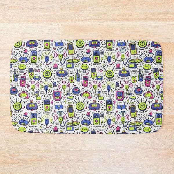 Item preview, Smart Home Gadgets Tech Seamless Pattern Retro Tech designed and sold by SplashTastic.