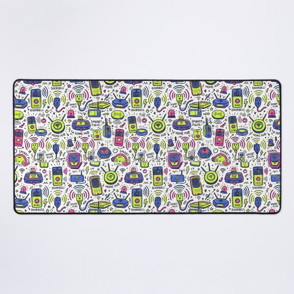 Item preview, Smart Home Gadgets Tech Seamless Pattern Retro Tech designed and sold by SplashTastic.