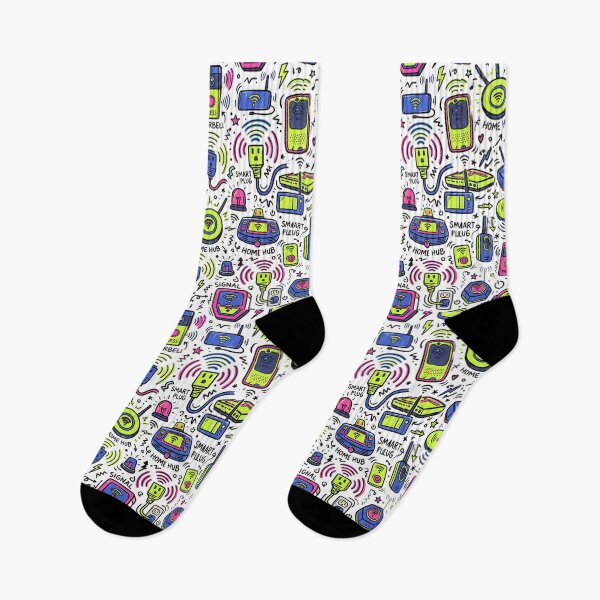 Item preview, Smart Home Gadgets Tech Seamless Pattern Retro Tech designed and sold by SplashTastic.