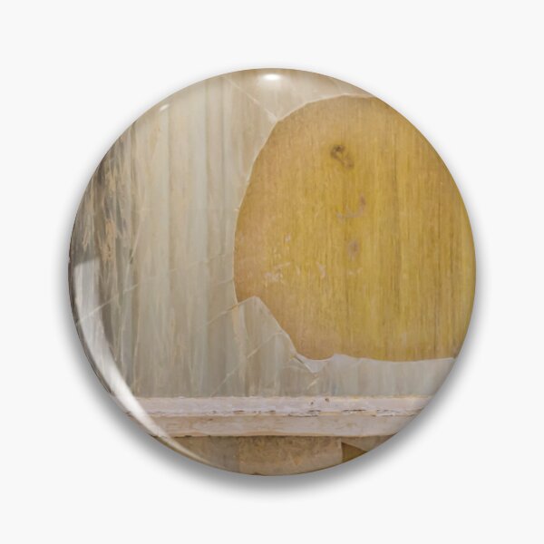 Item preview, Broken Window With Cracked Glass and Peeling Yellow Frame Over Boarded Wood Panel designed and sold by Nmallia.