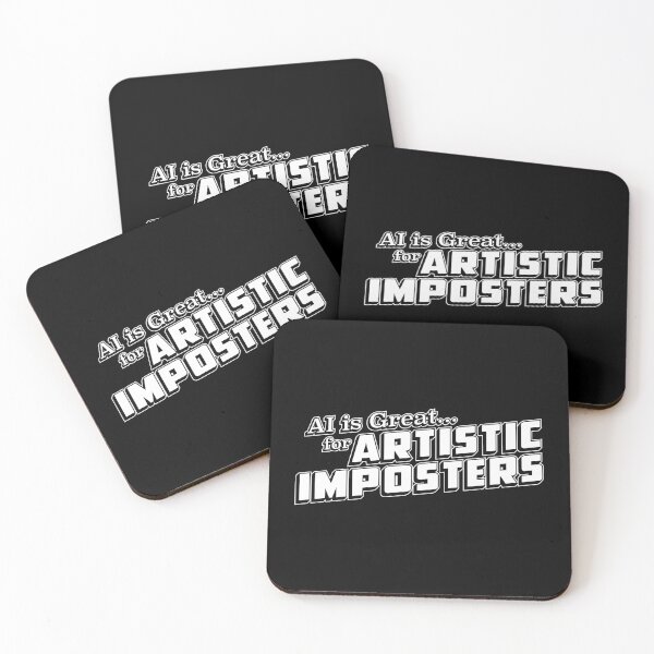 Item preview, AI is Great for Artistic Imposters - White Version designed and sold by GritFX.