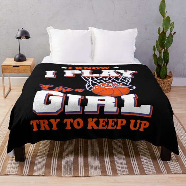 Item preview, I Know I Play Like A Girl Basketball Graphic designed and sold by spellmadebylee.