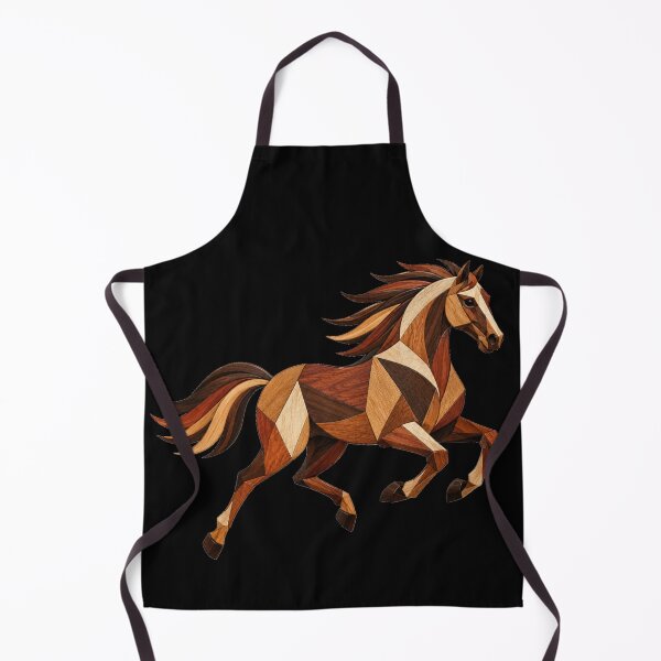 Item preview, Caballo al Galope en Marquetería de Madera Geométrica designed and sold by LaJacke.