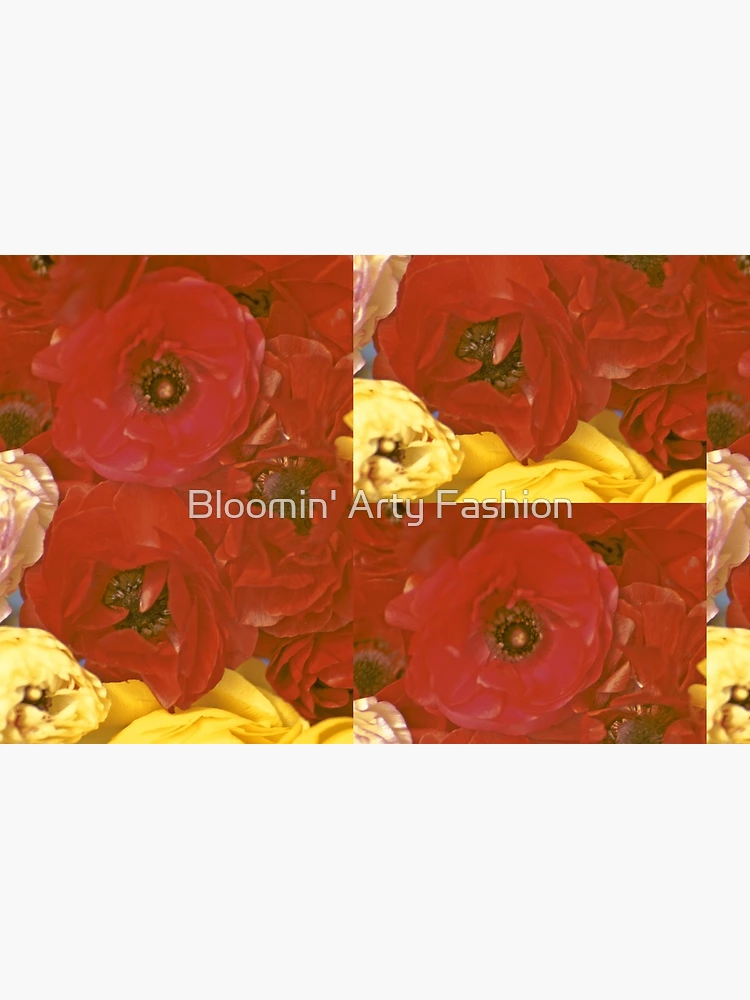 Thumbnail 4 of 4, Zipper Pouch, Red Luscious Ranunculus designed and sold by Bloomin' Arty Fashion.
