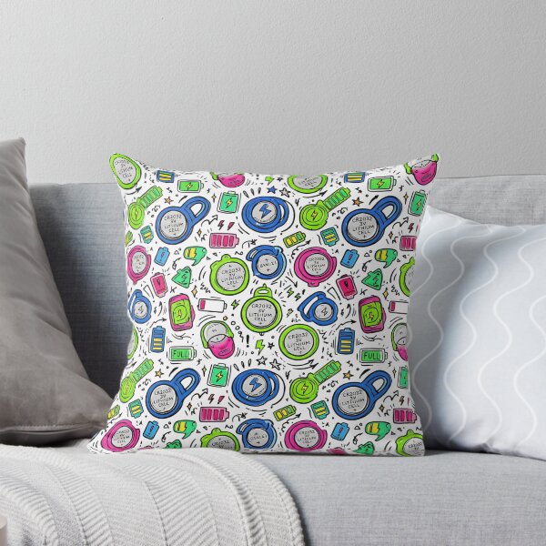 Item preview, Coin Cell Lithium Battery Tech Seamless Pattern Retro Tech designed and sold by SplashTastic.