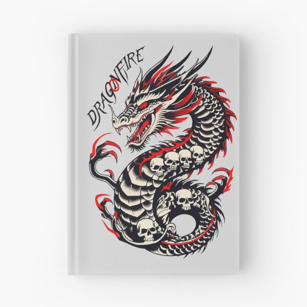 Item preview, Dragonfire Shirt – Cursed Skull Dragon Tattoo designed and sold by VikArtStudio.