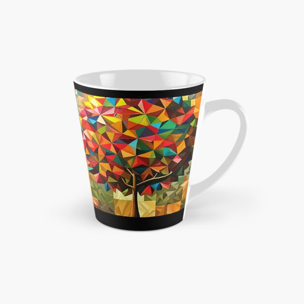 Item preview, Colorfully Vibrant Geometric Tree 3-D-Inspired Abstract Art designed and sold by DEC02.