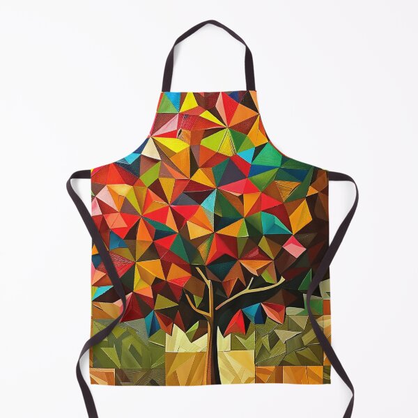 Item preview, Colorfully Vibrant Geometric Tree 3-D-Inspired Abstract Art designed and sold by DEC02.