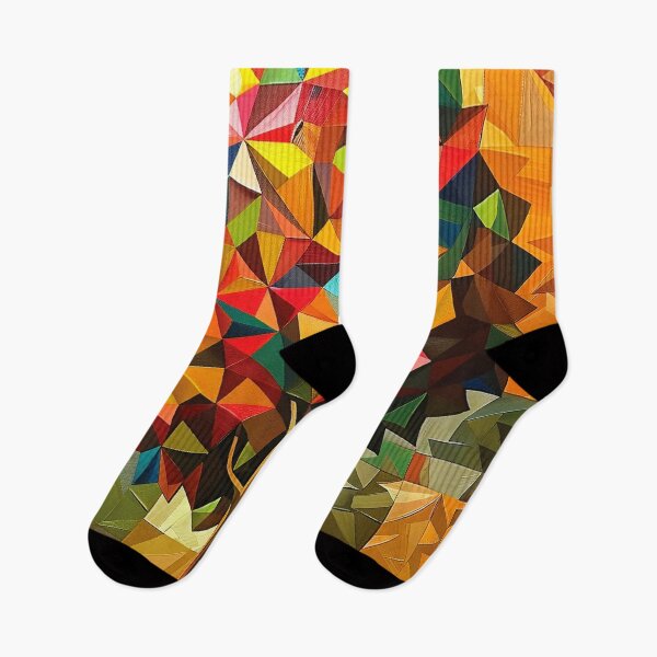 Item preview, Colorfully Vibrant Geometric Tree 3-D-Inspired Abstract Art designed and sold by DEC02.