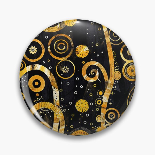 Item preview, Gustav Klimt-Style Golden And Black Abstract Designs designed and sold by DEC02.