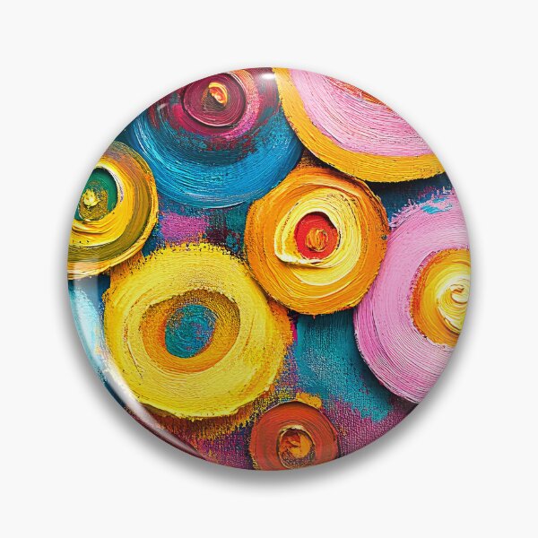 Item preview, Modern Contemporary Dancing Circles Abstract In Bold Colors  designed and sold by DEC02.