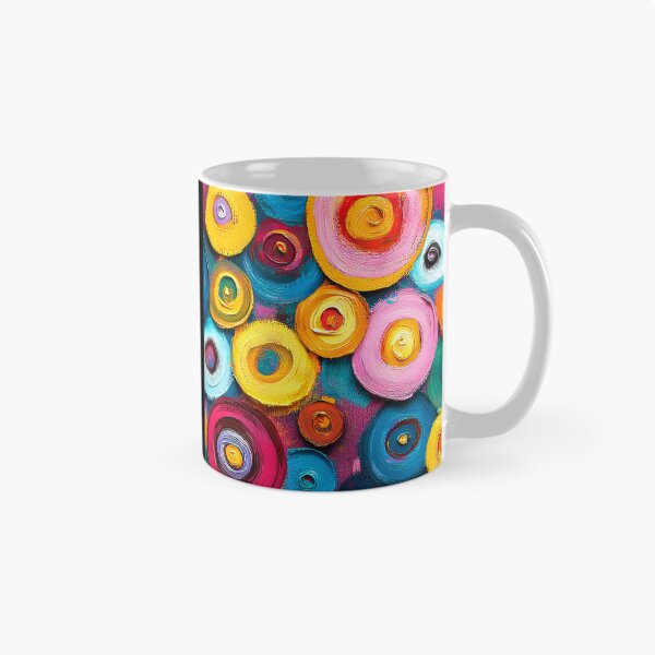 Item preview, Modern Contemporary Dancing Circles Abstract In Bold Colors  designed and sold by DEC02.
