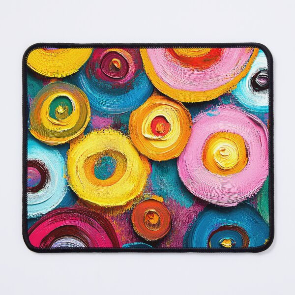 Item preview, Modern Contemporary Dancing Circles Abstract In Bold Colors  designed and sold by DEC02.