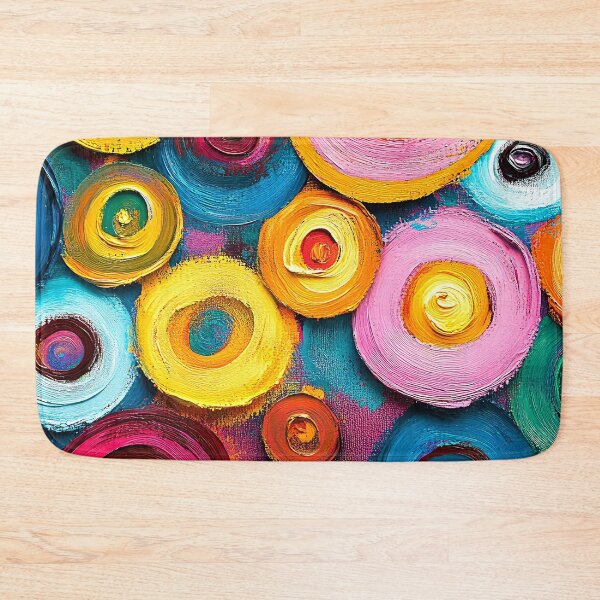 Item preview, Modern Contemporary Dancing Circles Abstract In Bold Colors  designed and sold by DEC02.