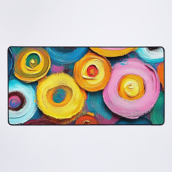Item preview, Modern Contemporary Dancing Circles Abstract In Bold Colors designed and sold by DEC02.