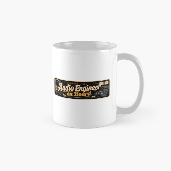 Item preview, Audio Engineer On Board - Vintage Sound Tech Bumper Sticker designed and sold by graphic-genie.