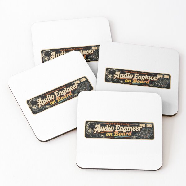 Item preview, Audio Engineer On Board - Vintage Sound Tech Bumper Sticker designed and sold by graphic-genie.