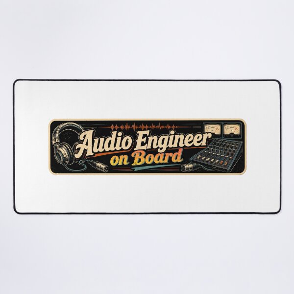 Item preview, Audio Engineer On Board - Vintage Sound Tech Bumper Sticker designed and sold by graphic-genie.