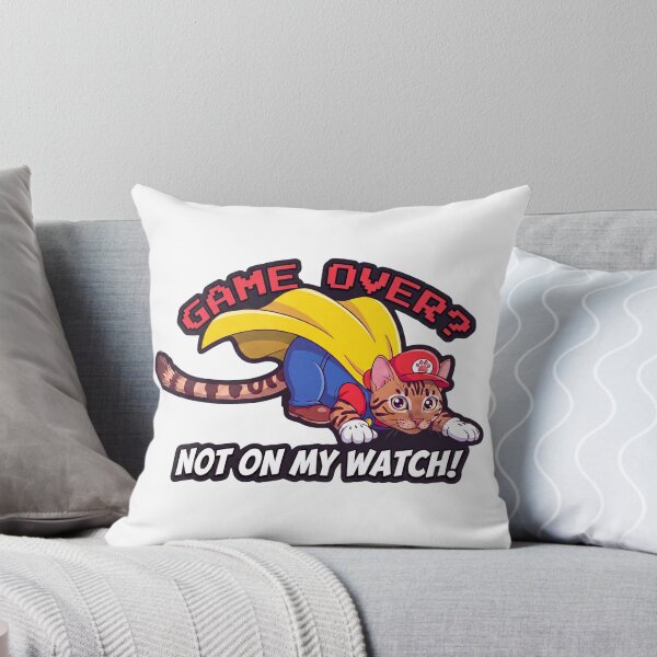 Item preview, Super Hero Gamer Cat - Game Over Not On My Watch designed and sold by FrikiQuotes4U.