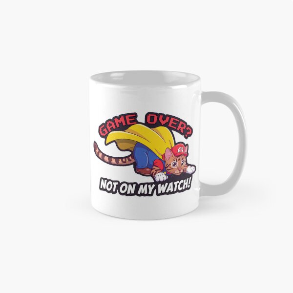 Item preview, Super Hero Gamer Cat - Game Over Not On My Watch designed and sold by FrikiQuotes4U.