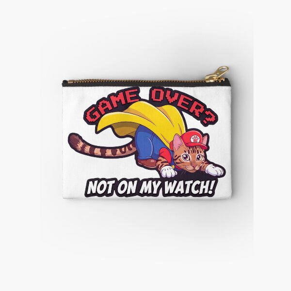 Item preview, Super Hero Gamer Cat - Game Over Not On My Watch designed and sold by FrikiQuotes4U.