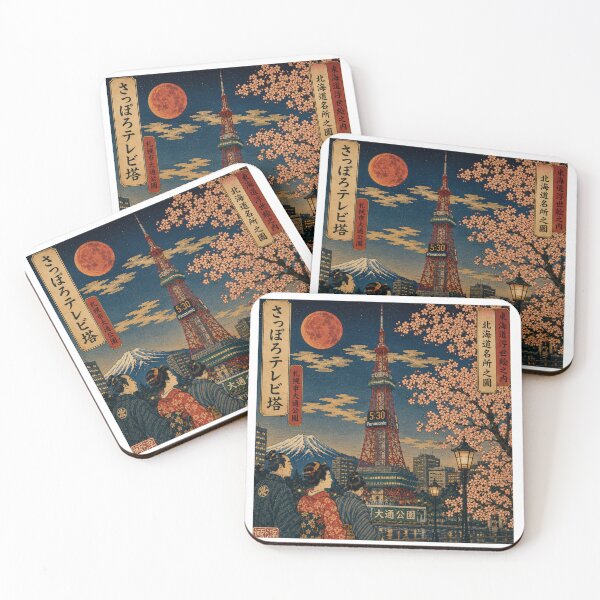 Item preview, Sapporo TV Tower Ukiyo-e designed and sold by KAI Collective.