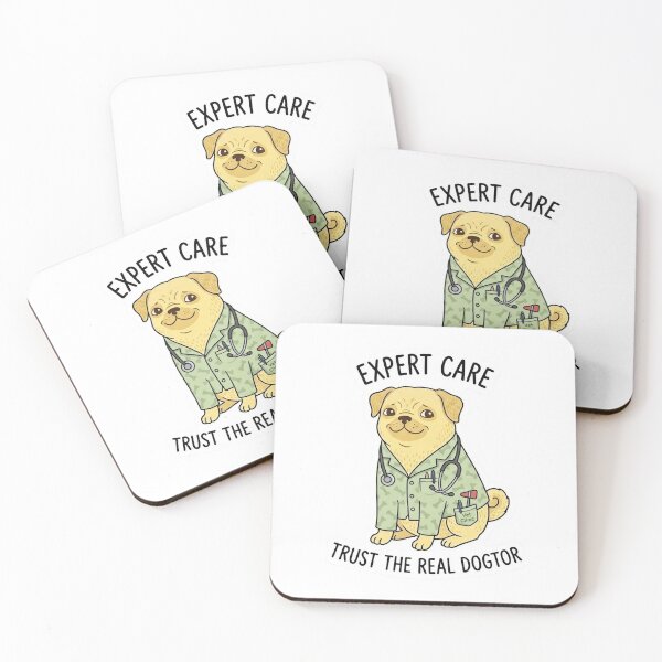 Item preview, Expert Care Trust The Real Dogtor Funny Vet Dog Sticker designed and sold by  Artify Lab.