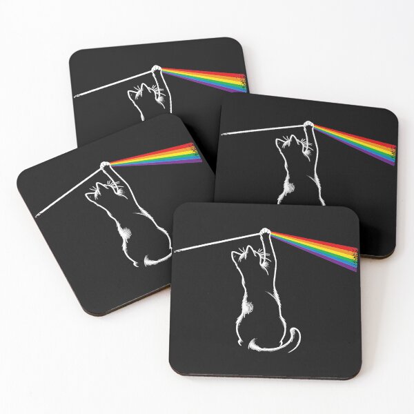 Item preview, Cat Pink Floyd Dark Side Of The Moon Rainbow Music Feline designed and sold by Hugosploosh.