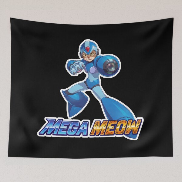 Item preview, Mega Meow Gamer Cat - Blue Paw-er designed and sold by FrikiQuotes4U.
