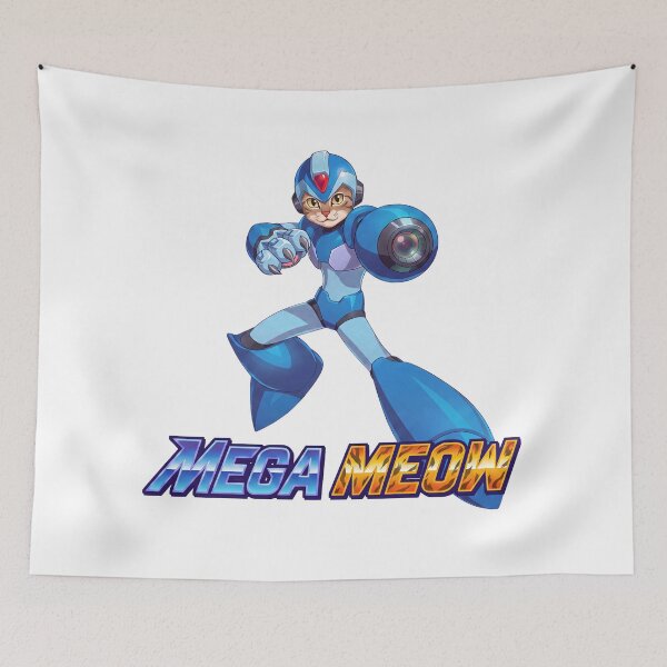 Item preview, Mega Meow Gamer Cat - Blue Paw-er designed and sold by FrikiQuotes4U.