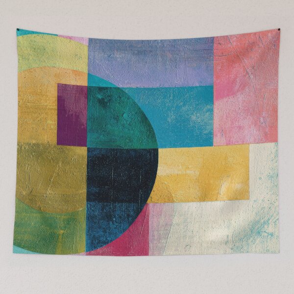 Item preview, Modern Contemporary Geometric Abstract Textured Distressed Shapes    designed and sold by DEC02.