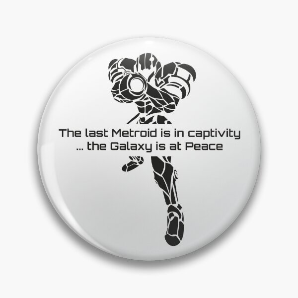 Item preview, Super Metroid Samus Quote - The Galaxy is at Peace Scifi Art black version designed and sold by FrikiQuotes4U.