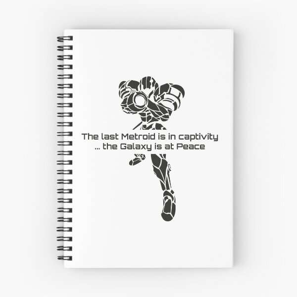 Item preview, Super Metroid Samus Quote - The Galaxy is at Peace Scifi Art black version designed and sold by FrikiQuotes4U.