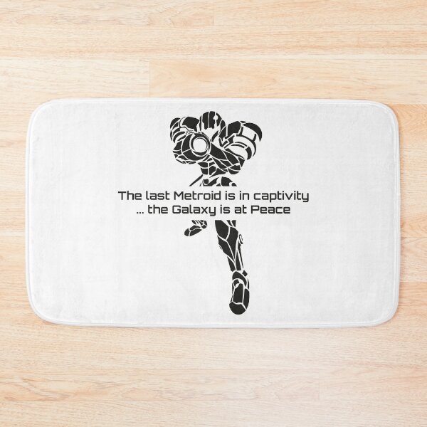Item preview, Super Metroid Samus Quote - The Galaxy is at Peace Scifi Art black version designed and sold by FrikiQuotes4U.