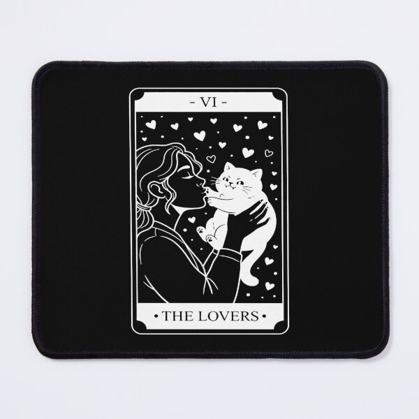 Item preview, The Lovers Tarot Card - Playful Cat & Owner. #2 designed and sold by EunsooLee.