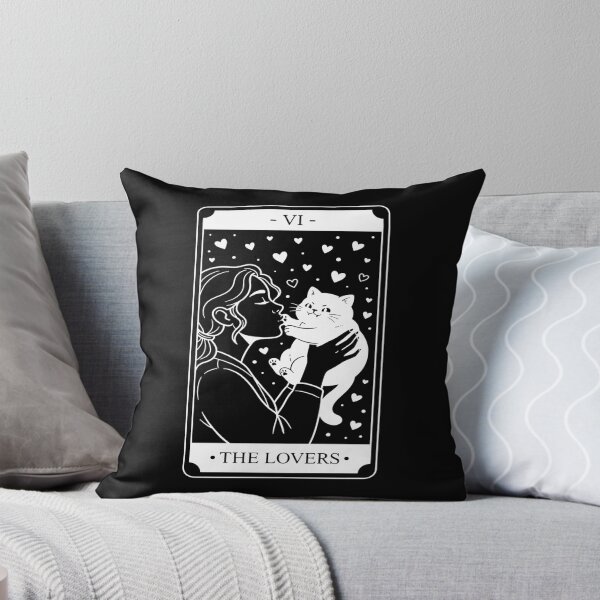 Item preview, The Lovers Tarot Card - Playful Cat & Owner. #2 designed and sold by EunsooLee.