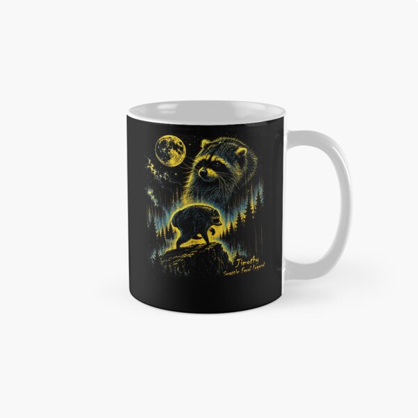 Item preview, Jimothy Seattle Raccoon Feral Legend Retro Moon Art  designed and sold by Juansustait.