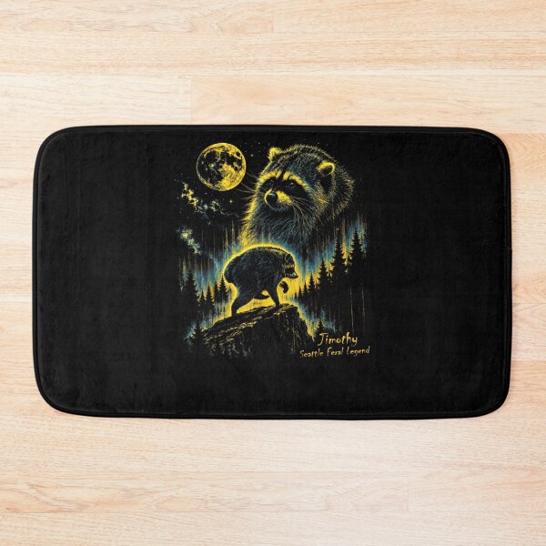 Item preview, Jimothy Seattle Raccoon Feral Legend Retro Moon Art  designed and sold by Juansustait.