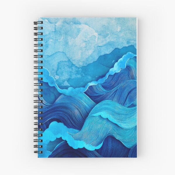Item preview, Turquoise-Blue Hues And Aqua Ocean Waves Abstract  designed and sold by DEC02.