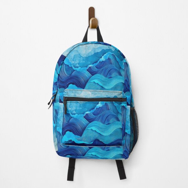 Item preview, Turquoise-Blue Hues And Aqua Ocean Waves Abstract designed and sold by DEC02.