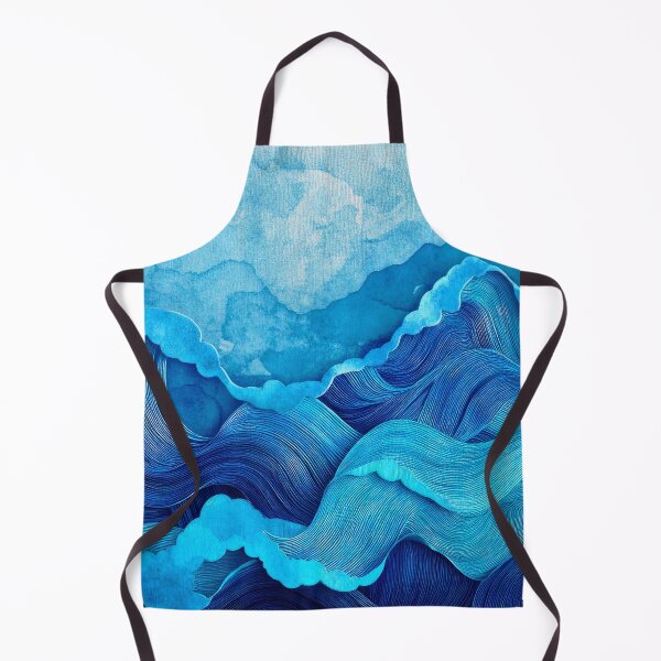 Item preview, Turquoise-Blue Hues And Aqua Ocean Waves Abstract designed and sold by DEC02.
