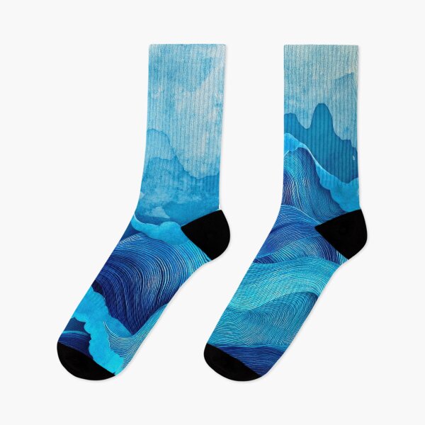 Item preview, Turquoise-Blue Hues And Aqua Ocean Waves Abstract  designed and sold by DEC02.