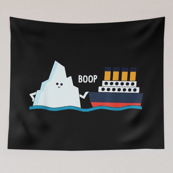 Item preview, Boop Titanic Iceberg Ship History Humor Disaster designed and sold by Hugosploosh.